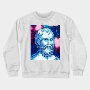 Zeno of Citium Snowy Portrait | Zeno of Citium Artwork 13 Crewneck Sweatshirt